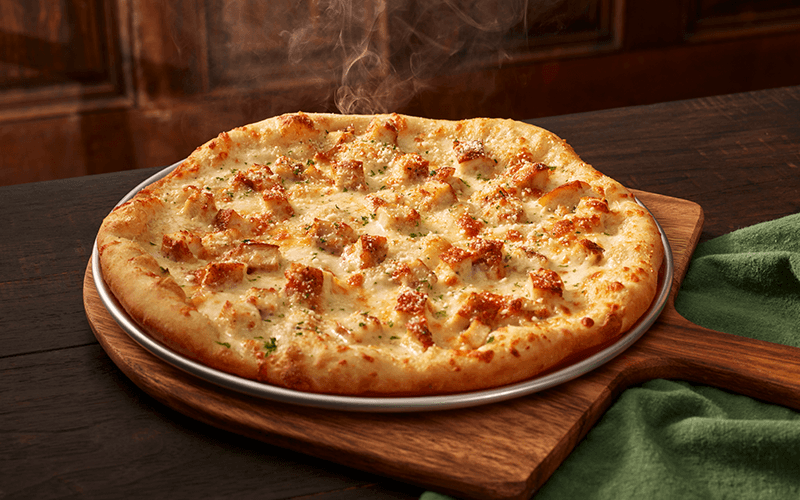 Chicken Alfredo Pizza